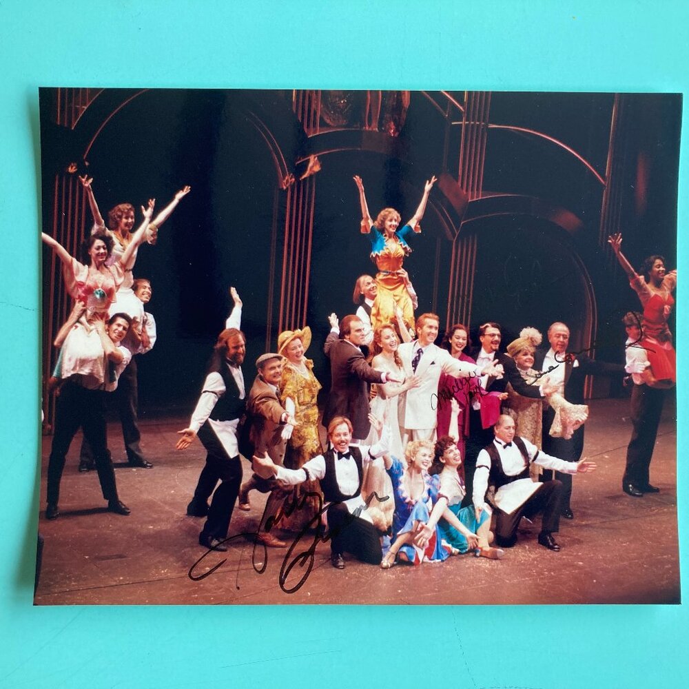 Harry Groener Jane Connell Michele Pawk Signed Photo 10X8 Broadway Crazy for You